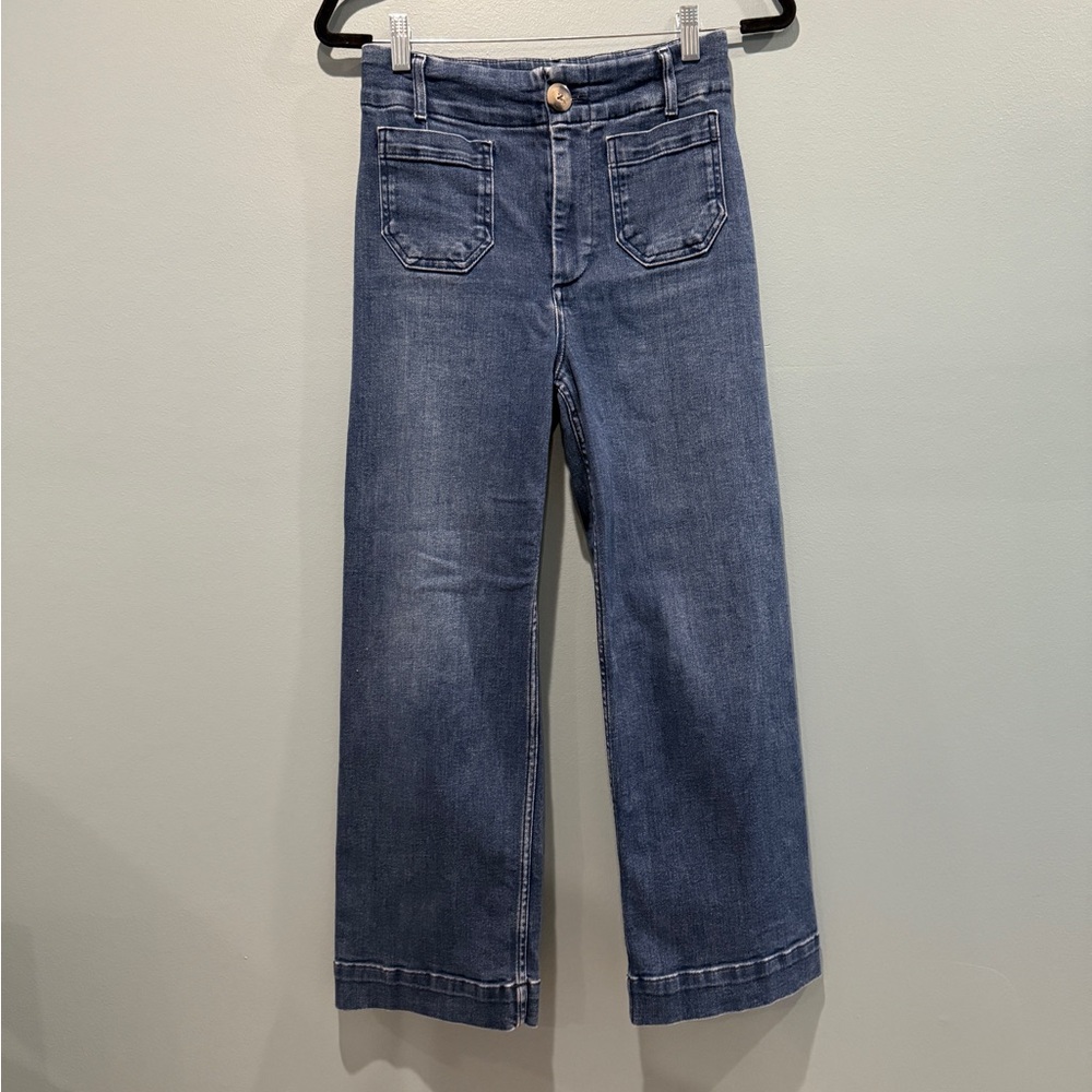 Pilcro Women's Blue Ankle Jeans